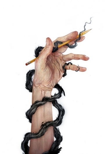 Designersgotoheaven.com -Â Stigma. For an... - Designers Go To Heaven #illustration #hand
