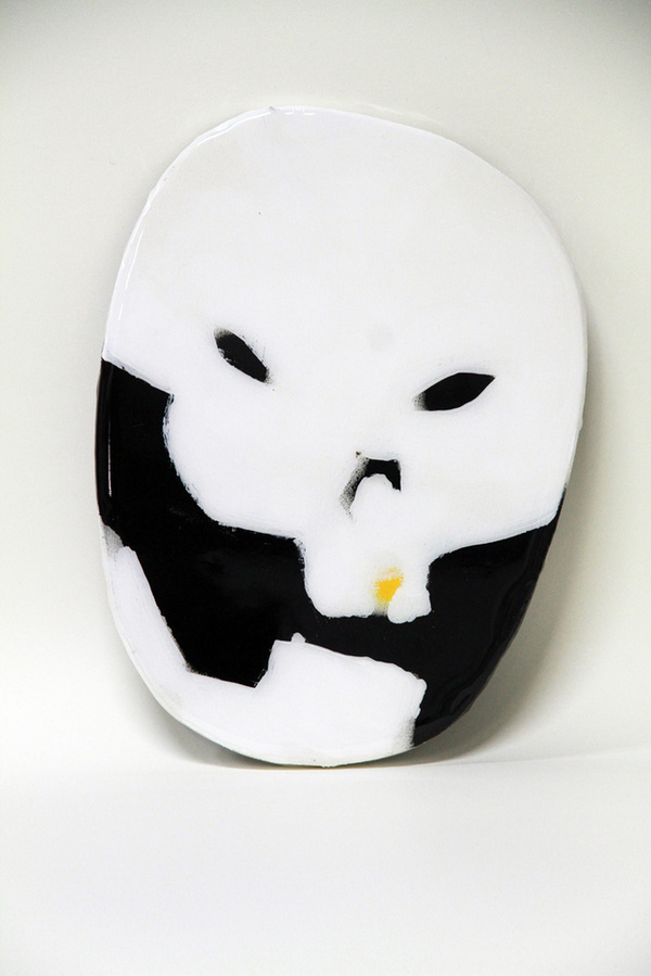 http://www.5piecesgallery.com/product/anthony-lister-pirate-skull #urban #painting #lister #art