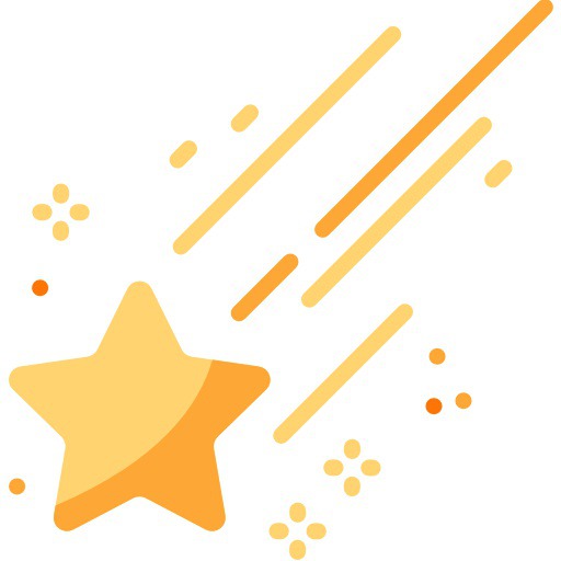 See more icon inspiration related to star, space, falling star, miscellaneous, comet, astronomy, falling, nature and sky on Flaticon.