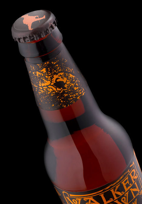 Walker Brown Beer Label #packaging #beer #label #bottle