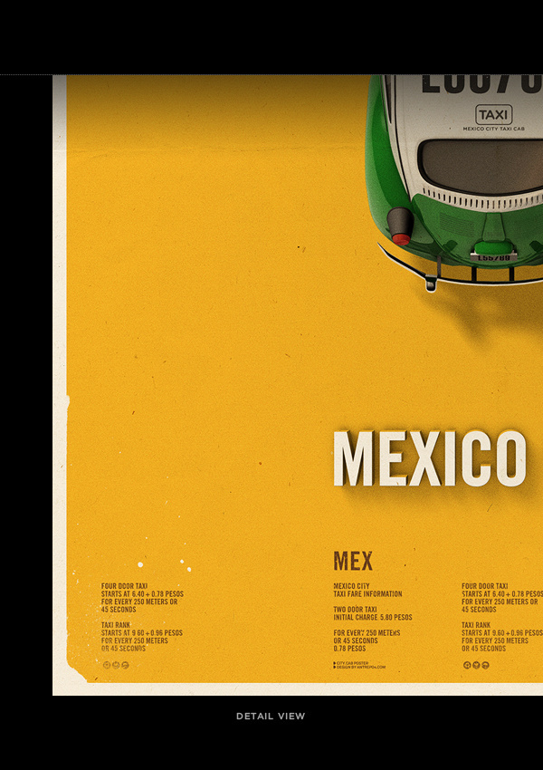 Citycab poster on Behance #yellow #cab #taxi
