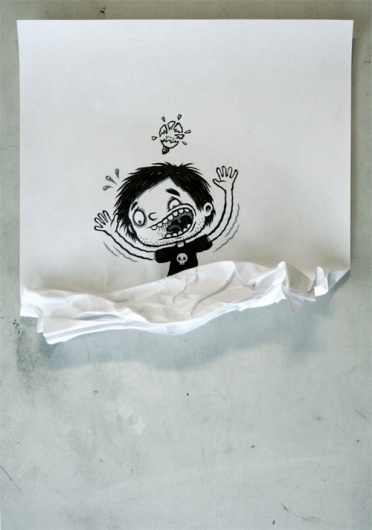 Michael Hacker Illustration » Blog Archive » Aus dem Mistkübel #inspiration #doodle #illustration #idea #shatter #crumple