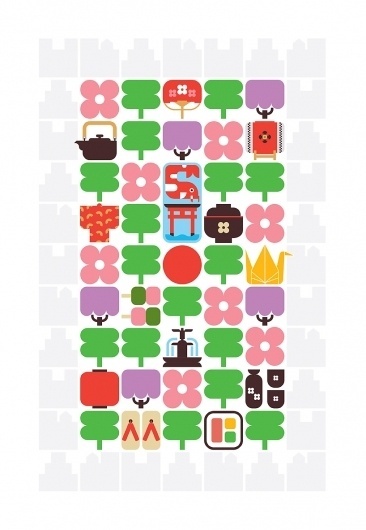 classic symbols japan by christopher dina #illustration #japanese #icons #symbols