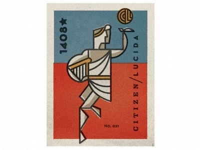 Dribbble - Apollo Matchbox by Scott Hill #matchbox #stamp #postage #illustration #apollo #vintage #type