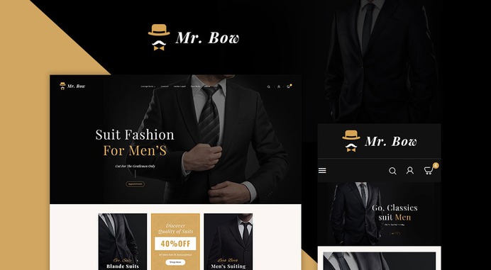 Mr.Bow #Party #Suit #Suiting #Shirting #Fashion #Boutique – #Prestashop #Responsive #Theme | #TemplateTrip #eCommerce #Website #Design #Template
