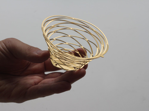 " Brass pop-up candle holder " by Studio Inbetween