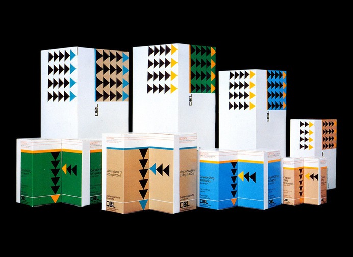 Australian packaging design from the 60s and 80s. Created by Garry Emery