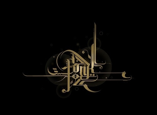 Funk - Oriental Typography © Engin Korkmaz 2008 | Flickr - Photo Sharing! #modern #turkish #experimental #gold #funk #type #oriental #typo #typography
