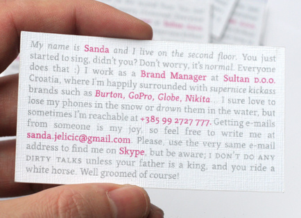 Sanda Jelicic business card #inspiration #design #graphic #identity