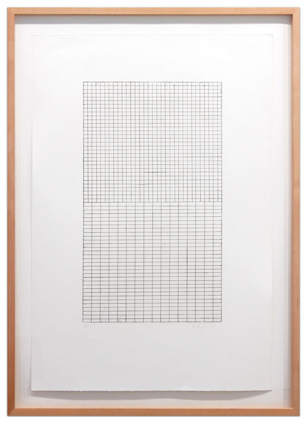 etceterablog:Brice MardenAdriatics print series, 1973 Etching #drawings #grids #art #brice #fields #marden