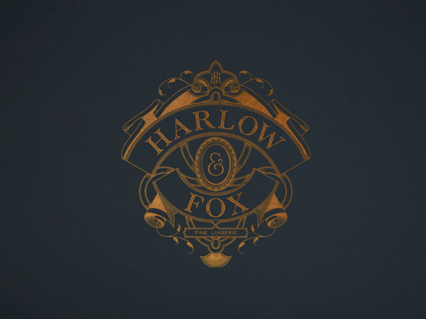 Harlow & Fox by Oat | #monogram #logo #shield #identity