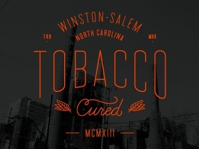 Tobacco cured #lettering