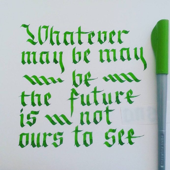 Calligraphy quote
