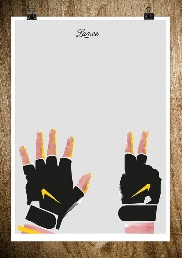 LANCE - Rocco Malatesta Posters & Prints #design #graphic #rocco #malatesta #armstrong #illustration #poster #hands #lance