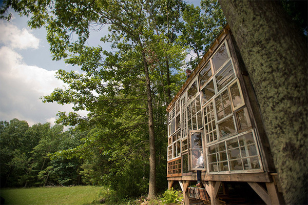 CJWHO ™ (A House Made of Windows | via In 2012, Nick...) #design #interiors #wood #architecture #cabin #windows