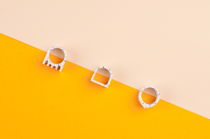 Studio Allt stones geometric minimal modern rings jewelry slovakia design inspiration designblog www.mindsparklemag.com