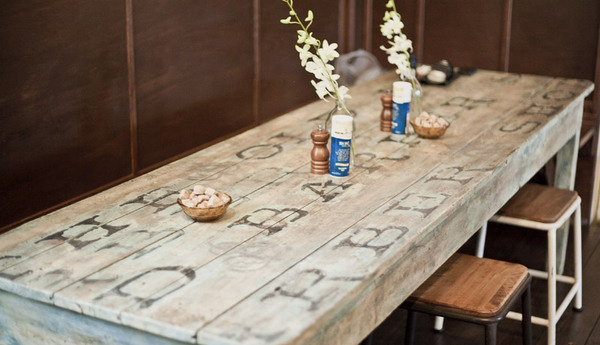 The Old Barber Shop #table