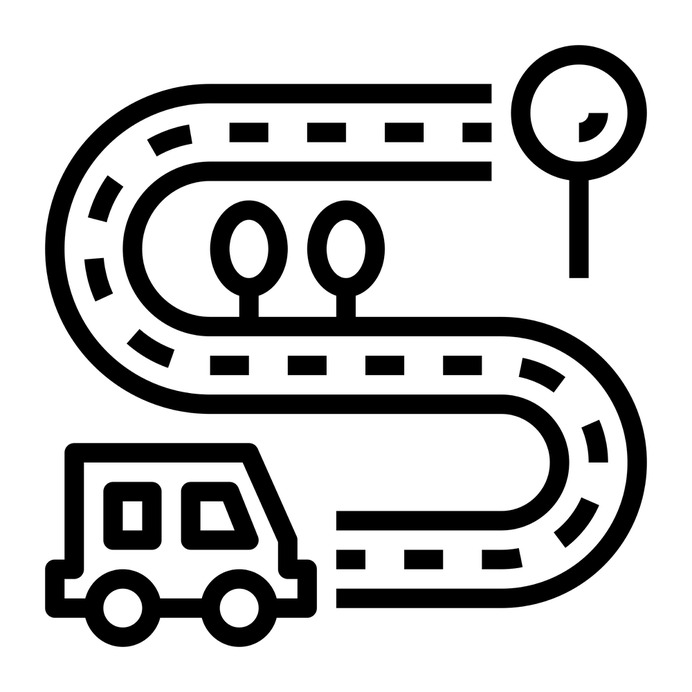 See more icon inspiration related to road, path, highway, transport, urban, tranport, maps and location, architecture and city, route, trees, transportation and vehicle on Flaticon.