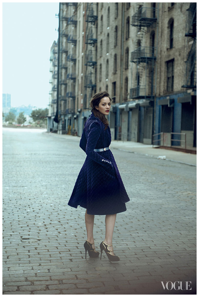 Marion Cotillard photographed by Peter Lindbergh for Vogue, August 2012 #photography