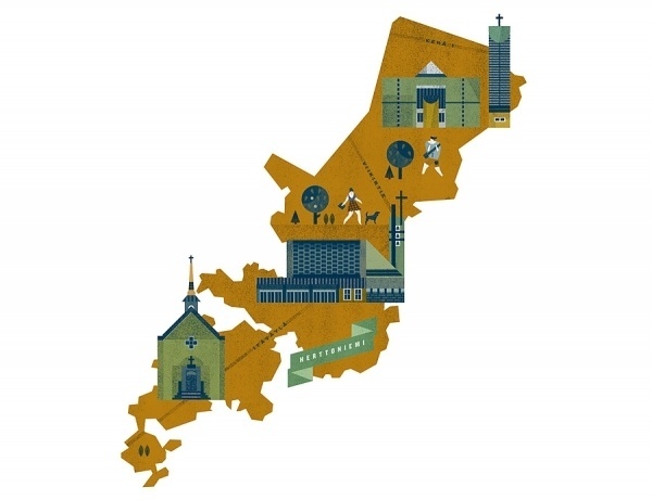 Lotta Nieminen #illustration #scandinavian #map
