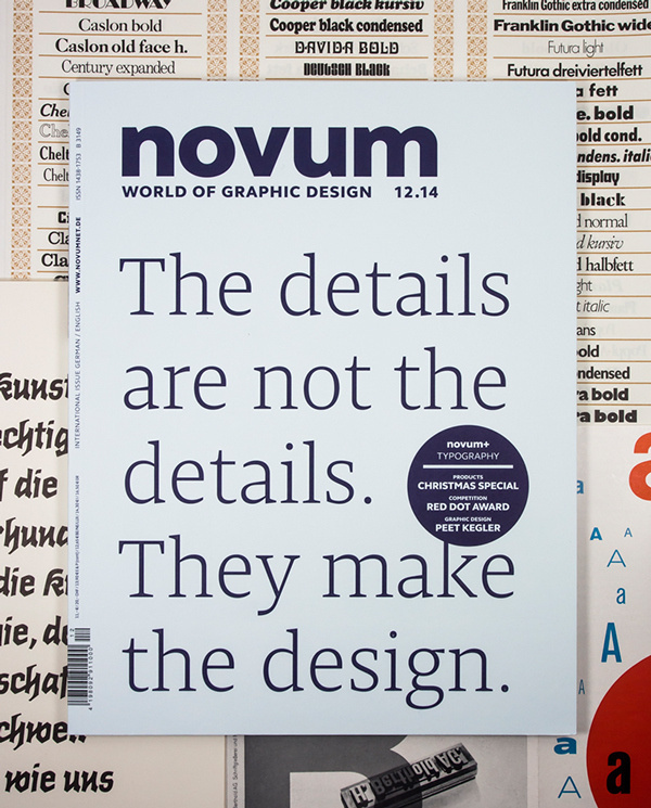 novum, magazine, cover, type, typography, details, serif, gebrauchsgraphik,