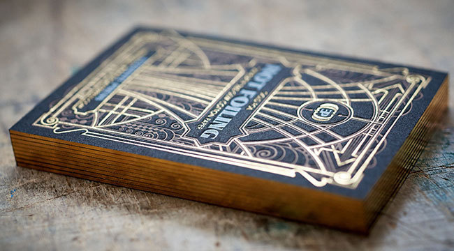 Letterpress business cards sample. Available on shop.elegantepress.com