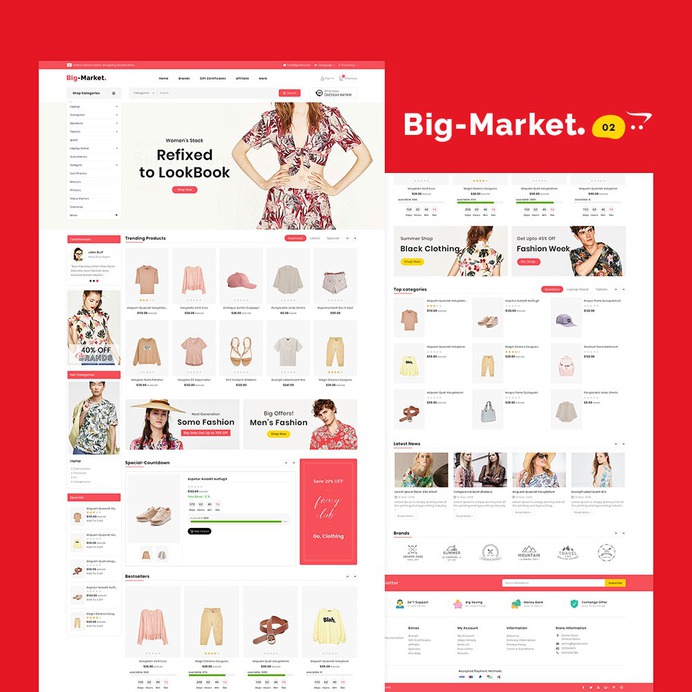#BigMarket - #Opencart #Multipurpose #Responsive #Theme | #TemplateTrip #eCommerce #Website #Design #Template