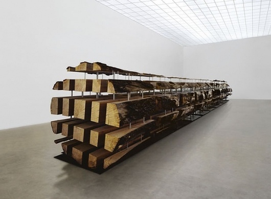 Haunch of Venison, Berlin : from Damien Hirst's formaldehyde zebras to Yoko Ono's anti-violence prescription from the medicine cabinet - News - #exhibition #wood #art