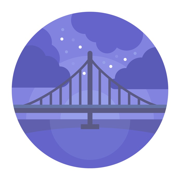 See more icon inspiration related to river, bridge, engineering, landscape, buildings and architectonic on Flaticon.