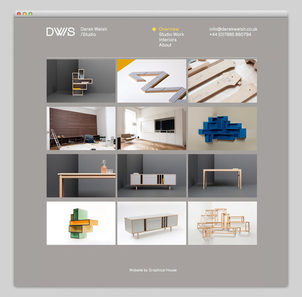 Derek Welsh Studio #website #layout #design #web