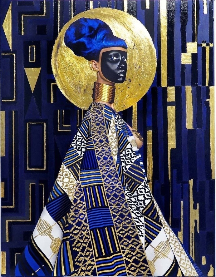 Lina Iris Viktor Gold Self-Portrait Paintings | Trendland
