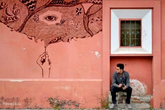 Inspiration is in the street. #gede #utopia #illustration #magic