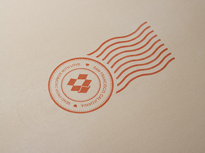 From Dropbox w/ Love #stamp #campaign #postage #monitor #postal