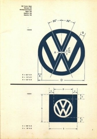 FFFFOUND! | Designspiration — Vintage VW Logo & Brand Specifications | your creative logo designer #logo
