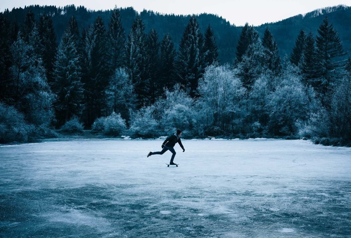 Slovenian Skaters Shredding Through The Woods and Ice by Anze Østerman