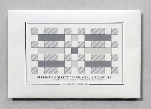 Paper Weaving Card Set #card #paper #weaving
