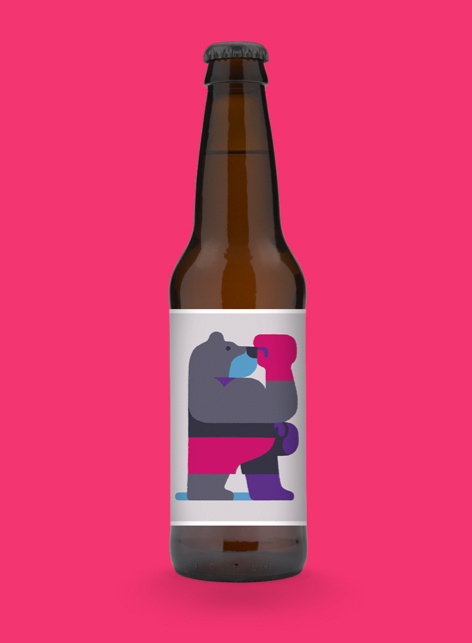 'Strong Bear' for the 100/100 Project / SB Studio http://100100.org.uk #illustration