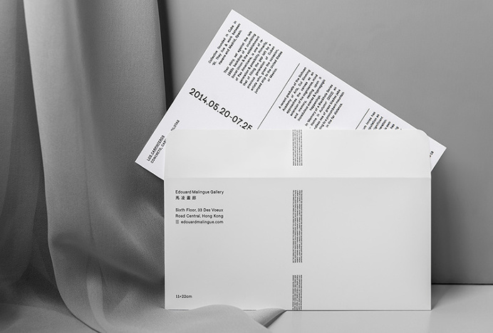 Edouard Malingue Gallery by Lundgren+Lindqvist #envelope #invite
