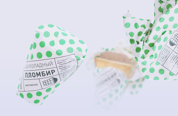 Gorky Park Icecream on Behance #pattern #branding #packaging #spots #cream #label #identity #ice