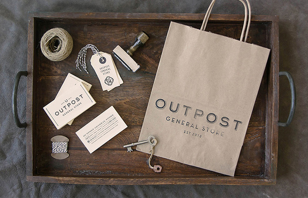 Outpost #logotype #identity #stationery