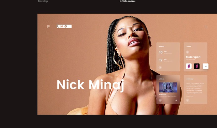 Universal Music Group: Redesigning a UI/UX Concept