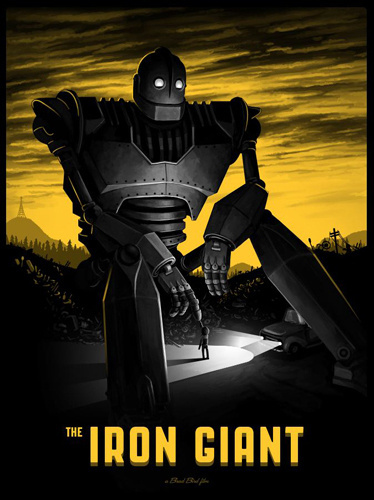The Iron Giant - Mike Mitchell #giant #mike #mitchell #iron #illustration
