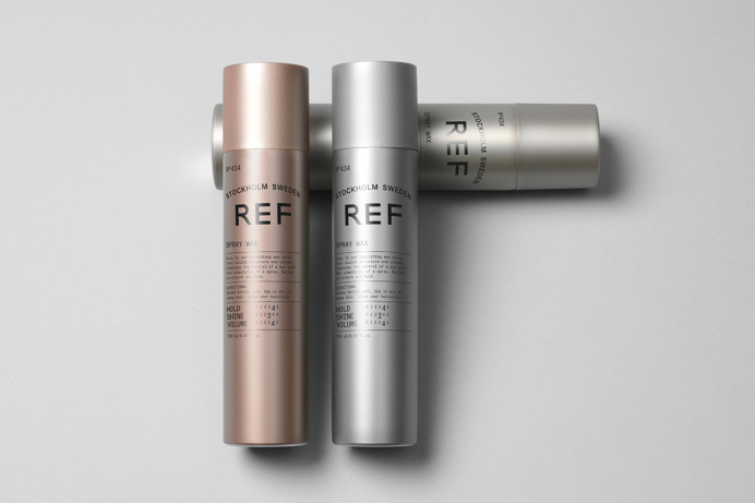 Visual identity and package design by Scandinavian studio Kurppa Hosk for Swedish hair care brand REF