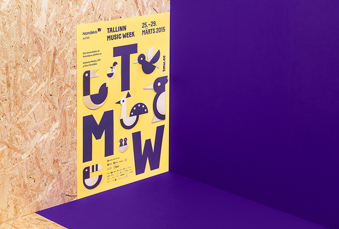 Tallinn Music Week by AKU #poster #print #typography