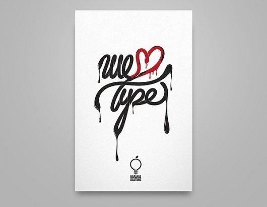 We love type. on the Behance Network #guzman #we #illistration #alan #type #love