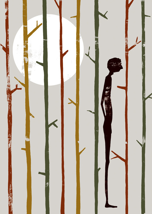 Leptosome, The Project Twins #thin #woods #illustration #leptosome #tall #alone