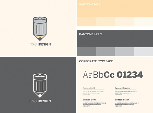 Trash Design on the Behance Network #design #corporate #colors #trash #type