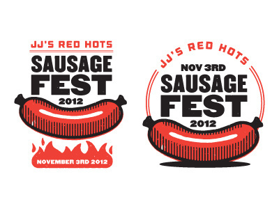 Sausagefest #flames #vector #sausage #fest #illustration #weiner #logo