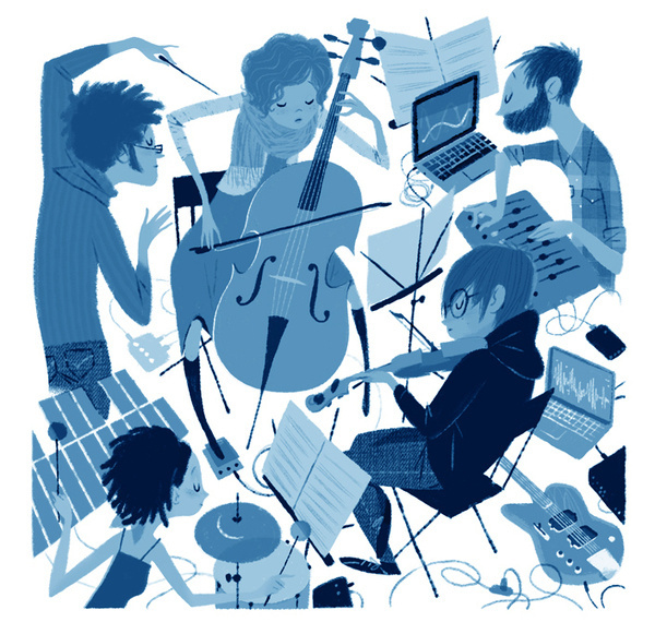 Leo Espinosa My first piece for The New Yorker #orchestra #yorker #illustration #music #new