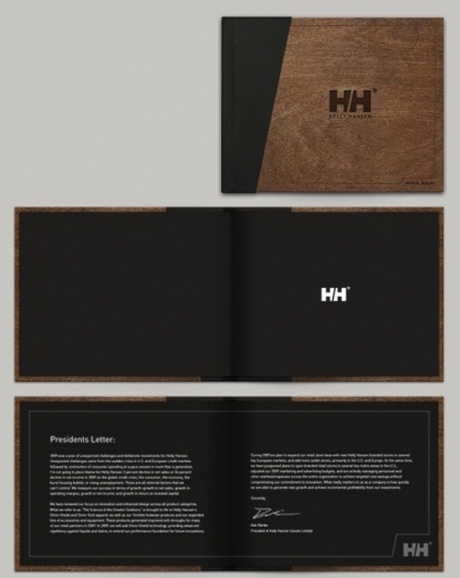 Helly Hansen Annual Report Concept #helly #white #design #book #annual #hansen #lasercut #report #shelby